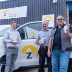Zetetick Housing maintenance and support staff pictured with one of the organisation's branded vans.